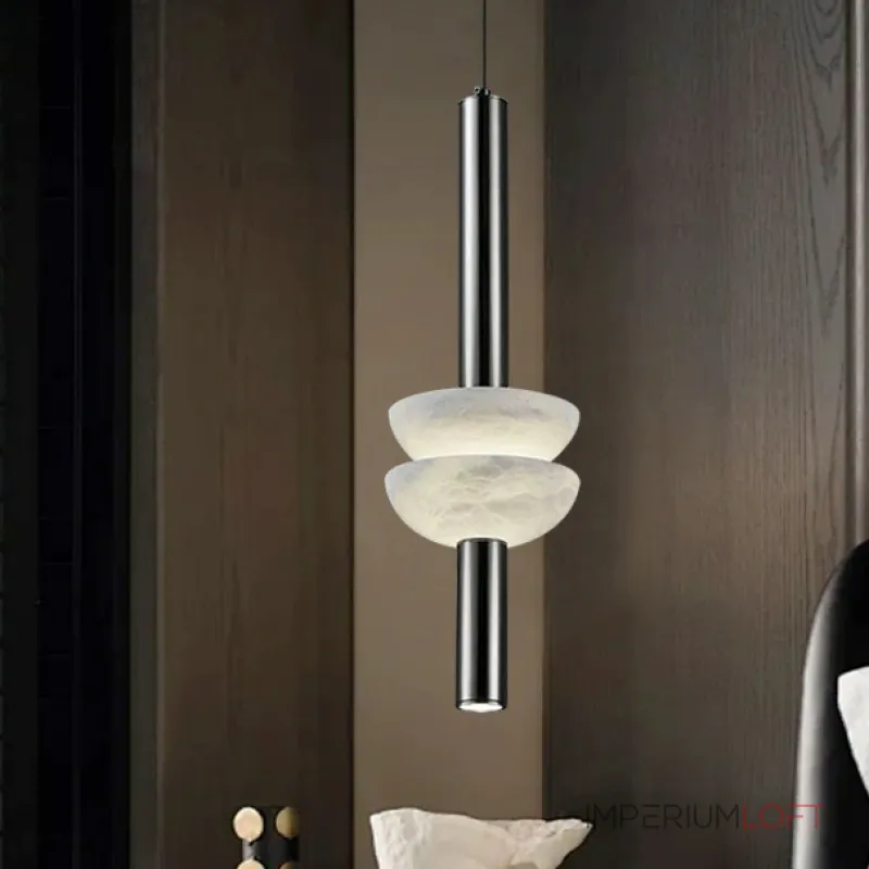 Подвесной светильник удлиненной формы с рассеивателями из мрамора TENGEL от ImperiumLoft