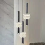 Подвесной светильник удлиненной формы с рассеивателями из мрамора TENGEL от ImperiumLoft