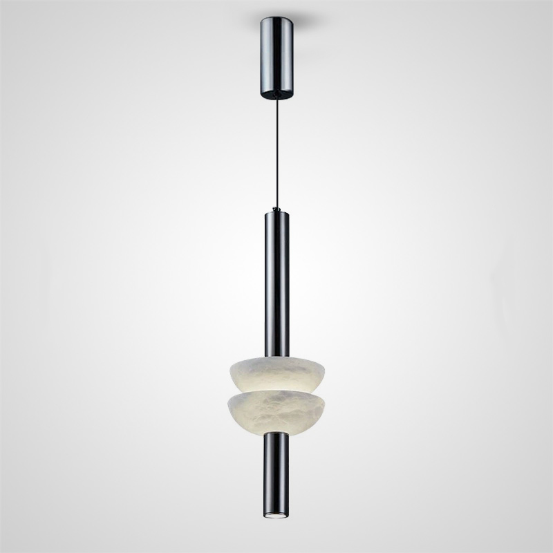 Подвесной светильник удлиненной формы с рассеивателями из мрамора TENGEL от ImperiumLoft