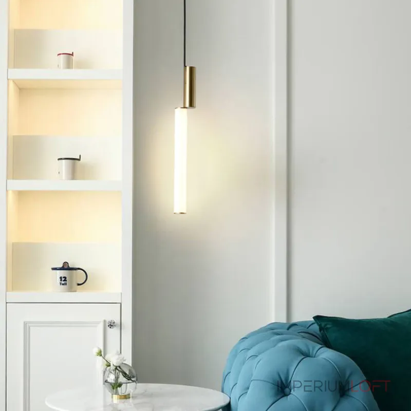 Серия подвесных светильников в виде светодиодных стержней на цилиндрическом основании из латуни TOSSENE H60 от ImperiumLoft Серия подвесных светильников в виде светодиодных стержней на цилиндрическом основании из латуни TOSSENE H60 от ImperiumLoft