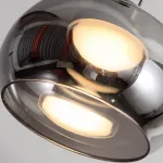 Подвесной светодиодный светильник с плафоном из дымчатого стекла и свободной регулировкой высоты HARTMUT A L3 от ImperiumLoft