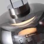 Подвесной светодиодный светильник с плафоном из дымчатого стекла и свободной регулировкой высоты HARTMUT A L3 от ImperiumLoft