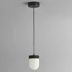 Серия подвесных светильников с округлыми плафонами из натурального алебастра TORVILL Brass от ImperiumLoft