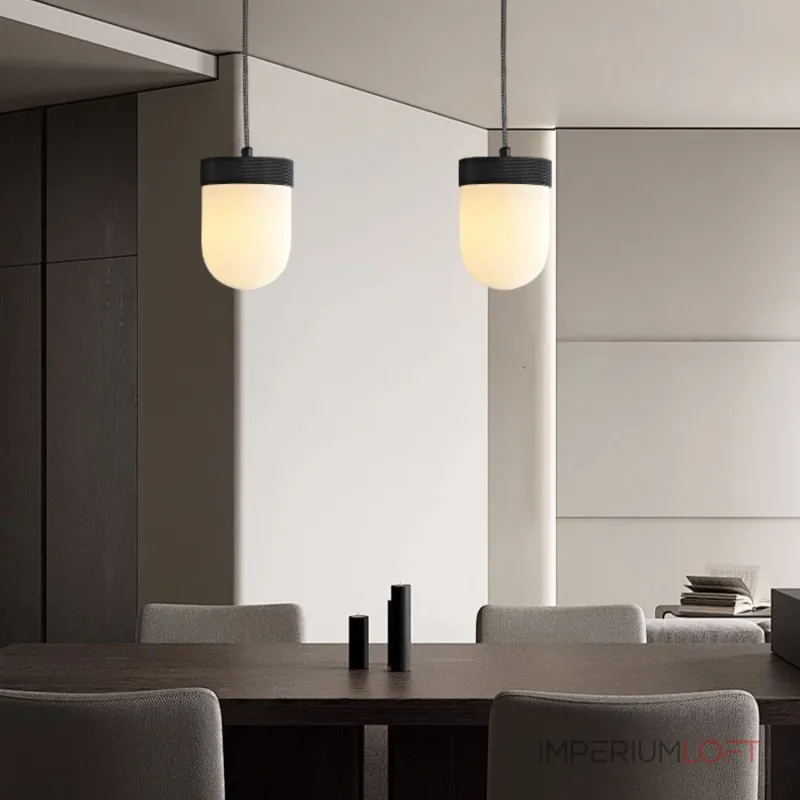 Серия подвесных светильников с округлыми плафонами из натурального алебастра TORVILL Brass от ImperiumLoft