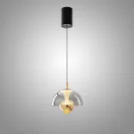 Серия светодиодных подвесных светильников с купольным плафоном и комбинацией рассеянного и направленного сквозь оптическую линзу света HENNEKE BRIGHT Grey от ImperiumLoft