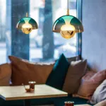 Серия светодиодных подвесных светильников с купольным плафоном и комбинацией рассеянного и направленного сквозь оптическую линзу света HENNEKE BRIGHT Blue от ImperiumLoft