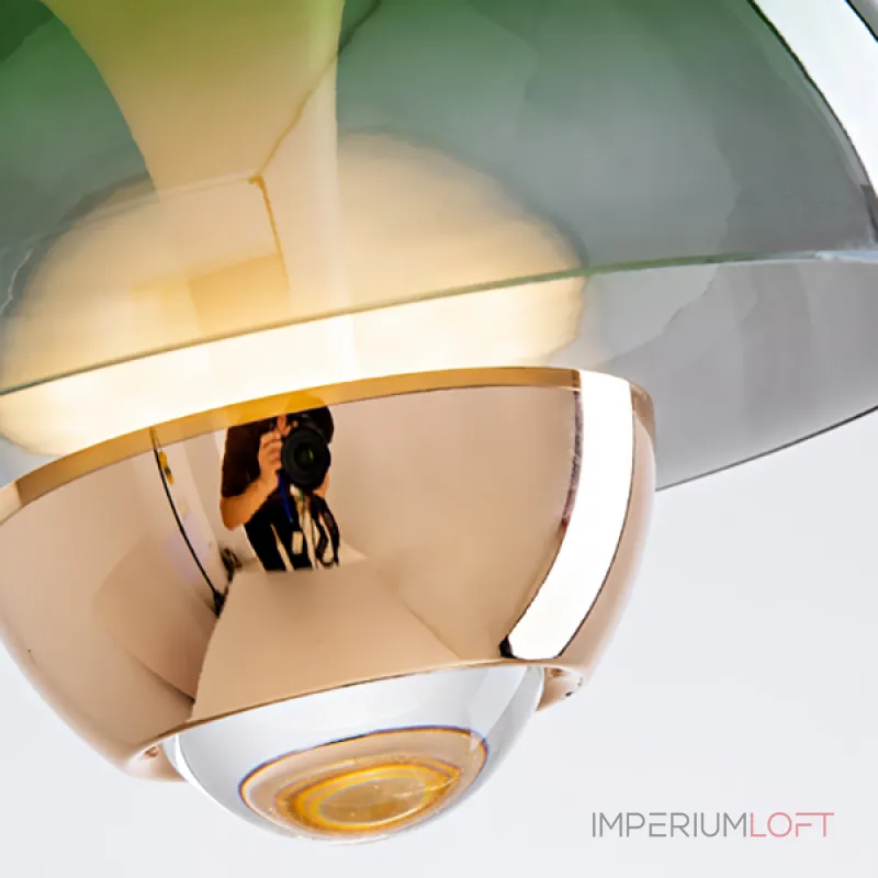 Серия светодиодных подвесных светильников с купольным плафоном и комбинацией рассеянного и направленного сквозь оптическую линзу света HENNEKE BRIGHT Blue от ImperiumLoft