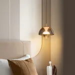 Серия светодиодных подвесных светильников с купольным плафоном и комбинацией рассеянного и направленного сквозь оптическую линзу света HENNEKE BRIGHT Blue от ImperiumLoft