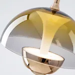 Серия светодиодных подвесных светильников с купольным плафоном и комбинацией рассеянного и направленного сквозь оптическую линзу света HENNEKE BRIGHT Blue от ImperiumLoft