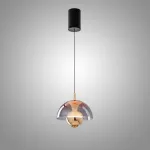 Серия светодиодных подвесных светильников с купольным плафоном и комбинацией рассеянного и направленного сквозь оптическую линзу света HENNEKE BRIGHT Red от ImperiumLoft