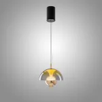 Серия светодиодных подвесных светильников с купольным плафоном и комбинацией рассеянного и направленного сквозь оптическую линзу света HENNEKE BRIGHT Amber от ImperiumLoft