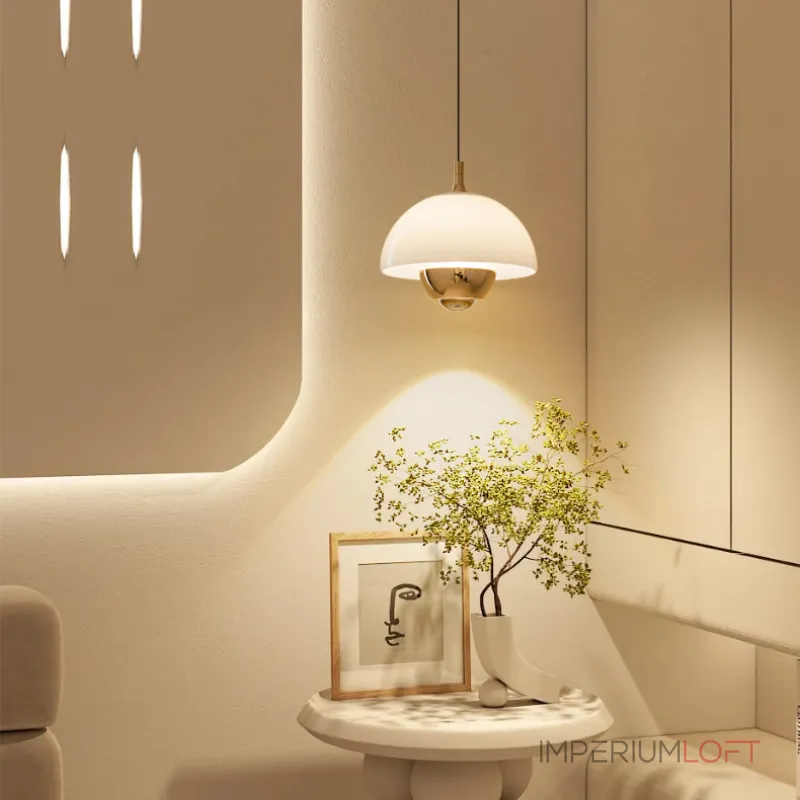 Серия светодиодных подвесных светильников с купольным плафоном и комбинацией рассеянного и направленного сквозь оптическую линзу света HENNEKE BRIGHT Blue от ImperiumLoft