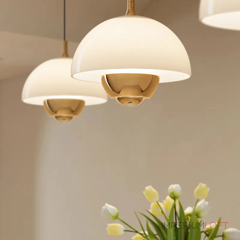 Серия светодиодных подвесных светильников с купольным плафоном и комбинацией рассеянного и направленного сквозь оптическую линзу света HENNEKE BRIGHT Blue от ImperiumLoft