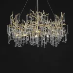 Подвесная люстра WATERDROPS WIDE L100 Gold