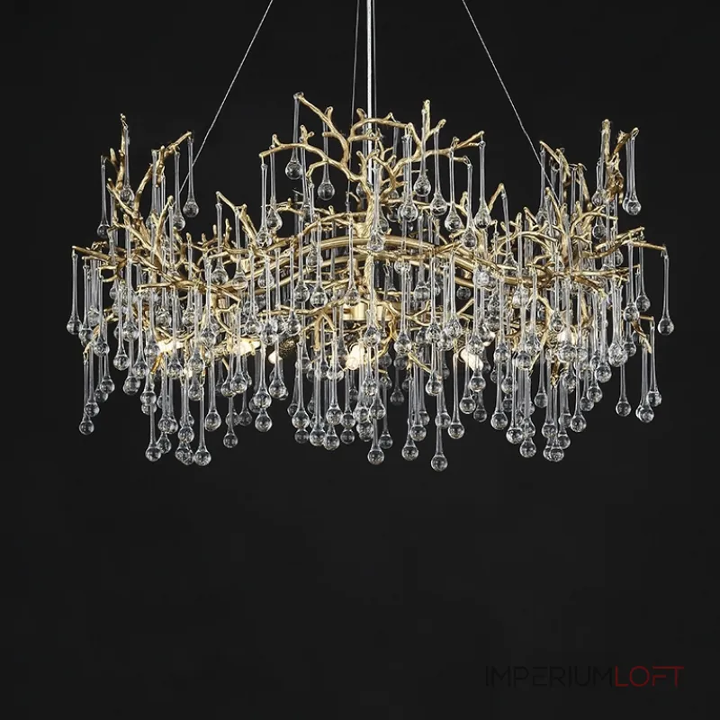 Подвесная люстра WATERDROPS WIDE L100 Gold Подвесная люстра WATERDROPS WIDE L100 Gold