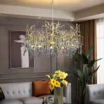 Подвесная люстра WATERDROPS WIDE D135 Gold