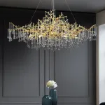 Подвесная люстра WATERDROPS WIDE D135 Gold