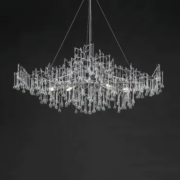 Подвесная люстра WATERDROPS WIDE L100 Chrome