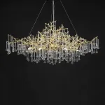 Подвесная люстра WATERDROPS WIDE D120 Gold