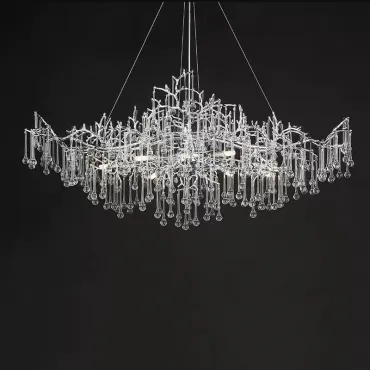Подвесная люстра WATERDROPS WIDE D120 Chrome
