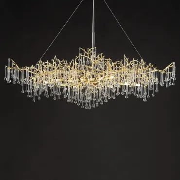 Подвесная люстра WATERDROPS WIDE D150 Gold