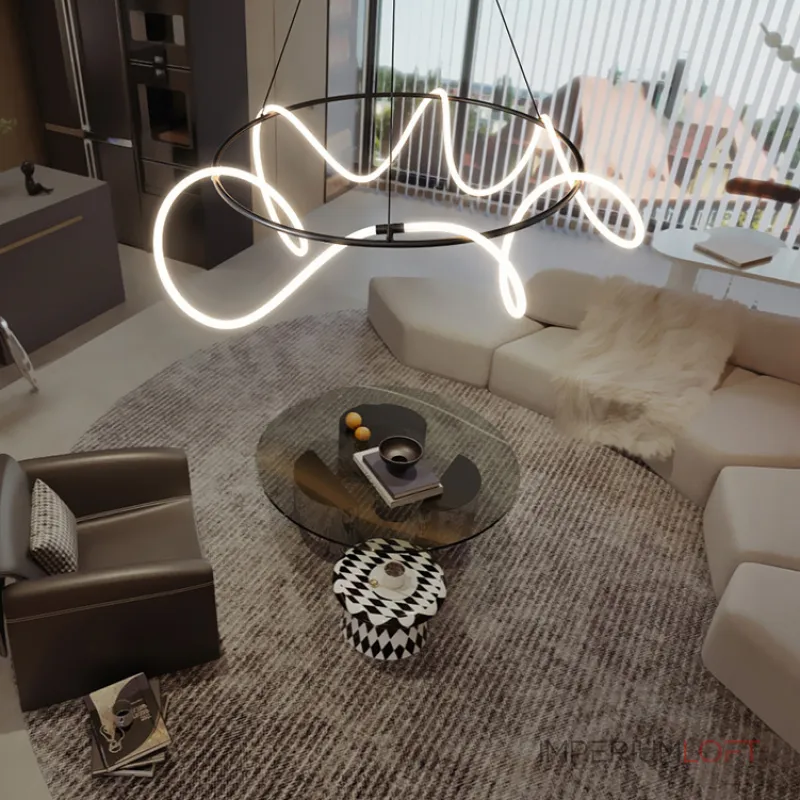 Подвесная люстра GLORIFY LUX R D80 Brass