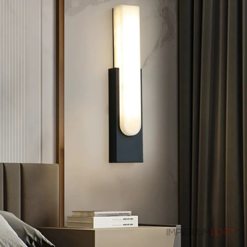 Светодиодный настенный светильник с имитацией мрамора MIRCA White от ImperiumLoft