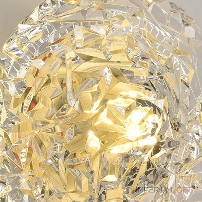 Серия настенных светильников с фактурным прозрачным плафоном RANI White от ImperiumLoft