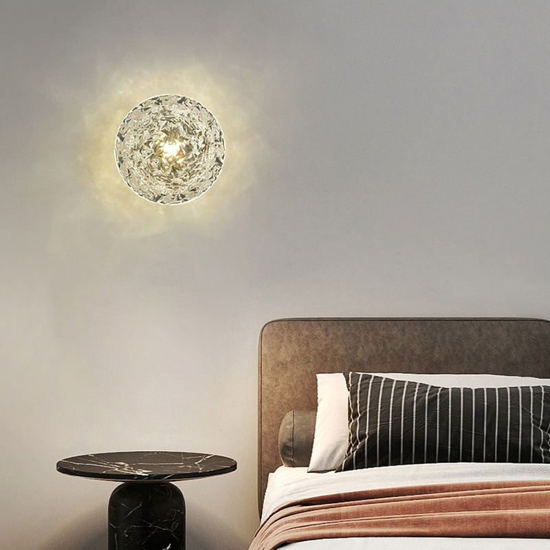 Серия настенных светильников с фактурным прозрачным плафоном RANI White от ImperiumLoft