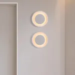 Серия светодиодных настенных светильников белого цвета в скандинавском стиле AIS D38 4000К от ImperiumLoft