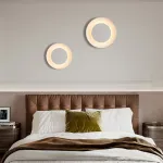 Серия светодиодных настенных светильников белого цвета в скандинавском стиле AIS D38 4000К от ImperiumLoft