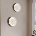 Серия светодиодных настенных светильников белого цвета в скандинавском стиле AIS D38 4000К от ImperiumLoft