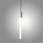 Серия подвесных светильников в виде светодиодных стержней на цилиндрическом основании из латуни TOSSENE H60 от ImperiumLoft