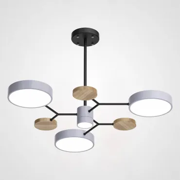 Люстра на штанге MEADE 4 lamps Grey