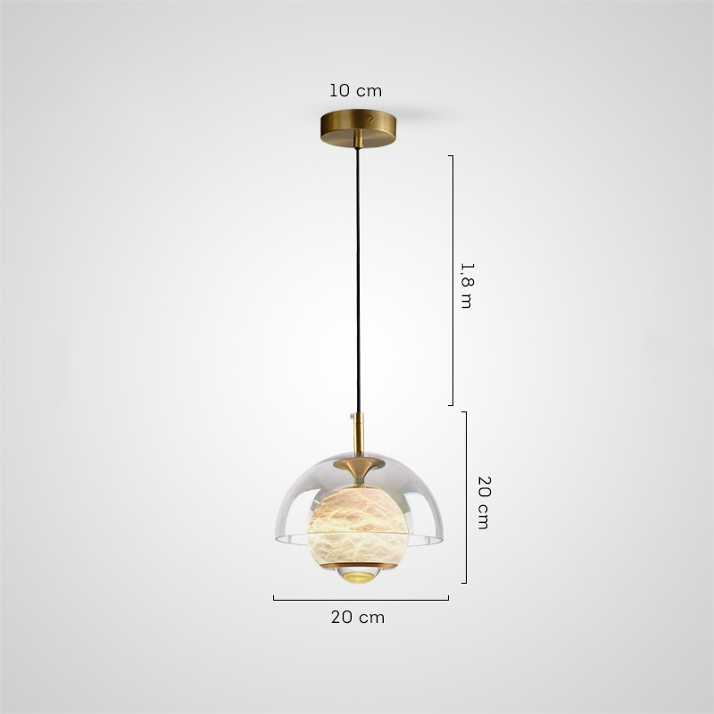 Серия подвесных светильников со стеклянным куполом и шарообразным плафоном из натурального мрамора с точечным источником света HENNEKE MARBLE Cloud Marble от ImperiumLoft Серия подвесных светильников со стеклянным куполом и шарообразным плафоном из натурального мрамора с точечным источником света HENNEKE MARBLE Cloud Marble от ImperiumLoft