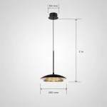 Серия светодиодных подвесных светильников с двойным купольным плафоном и линзированным источником света TERRY D28 от ImperiumLoft