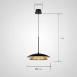 Серия светодиодных подвесных светильников с двойным купольным плафоном и линзированным источником света TERRY D35 от ImperiumLoft