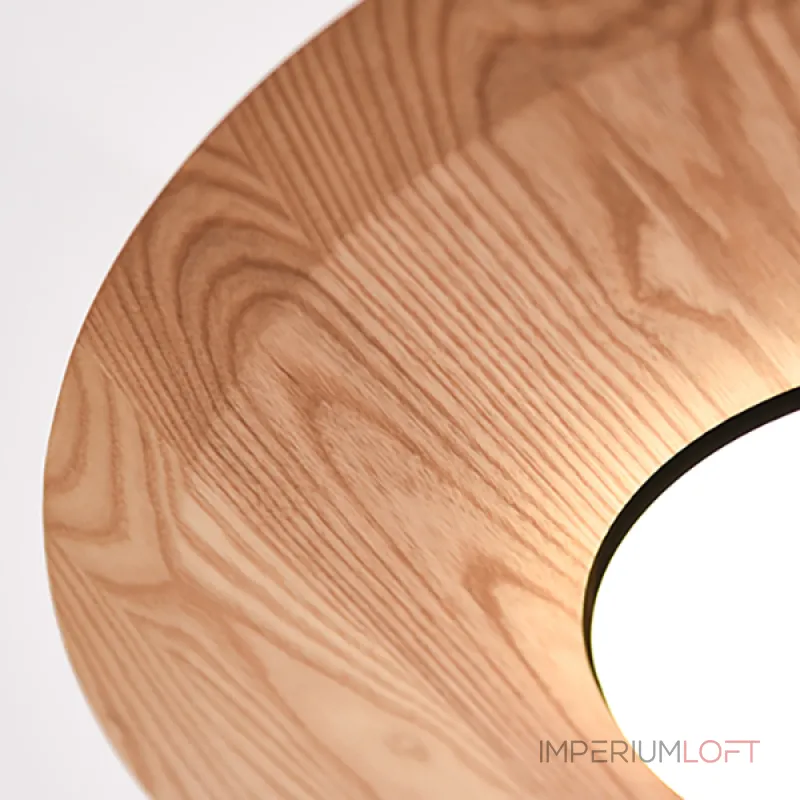 Серия светодиодных подвесных светильников с «холмистым» рельефом на корпусе из высококачественной древесины VILLEM D30 Dark Brown от ImperiumLoft