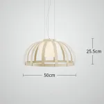 Серия подвесных светильников с купольным абажуром металлических полос SCIRT D50 от ImperiumLoft