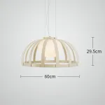 Серия подвесных светильников с купольным абажуром металлических полос SCIRT D60 от ImperiumLoft