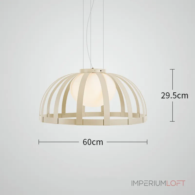 Серия подвесных светильников с купольным абажуром металлических полос SCIRT D60 от ImperiumLoft