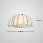 Серия подвесных светильников с купольным абажуром металлических полос SCIRT D80 от ImperiumLoft