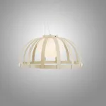 Серия подвесных светильников с купольным абажуром металлических полос SCIRT D80 от ImperiumLoft