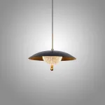 Серия светодиодных подвесных светильников с купольным плафоном и прозрачным рассеивателем с эффектом льда BOGE от ImperiumLoft