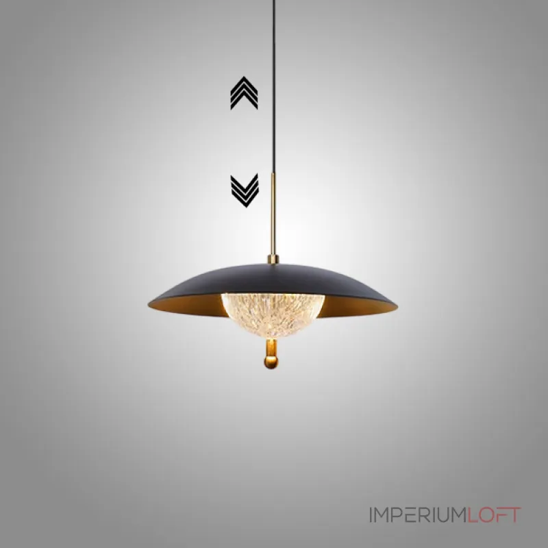 Серия светодиодных подвесных светильников с купольным плафоном и прозрачным рассеивателем с эффектом льда BOGE с с лифтом и сенсорным переключением от ImperiumLoft Серия светодиодных подвесных светильников с купольным плафоном и прозрачным рассеивателем с эффектом льда BOGE с с лифтом и сенсорным переключением от ImperiumLoft