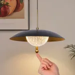 Серия светодиодных подвесных светильников с купольным плафоном и прозрачным рассеивателем с эффектом льда BOGE от ImperiumLoft