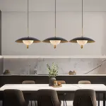 Серия светодиодных подвесных светильников с купольным плафоном и прозрачным рассеивателем с эффектом льда BOGE от ImperiumLoft