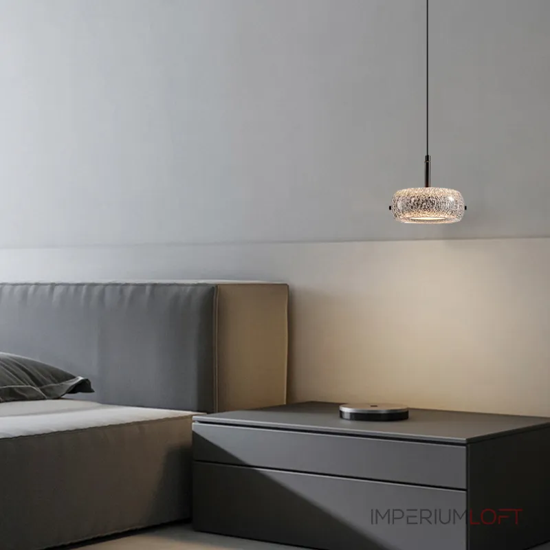 Светодиодный светильник с прозрачным фактурным плафоном и двунаправленным светом EILERT от ImperiumLoft