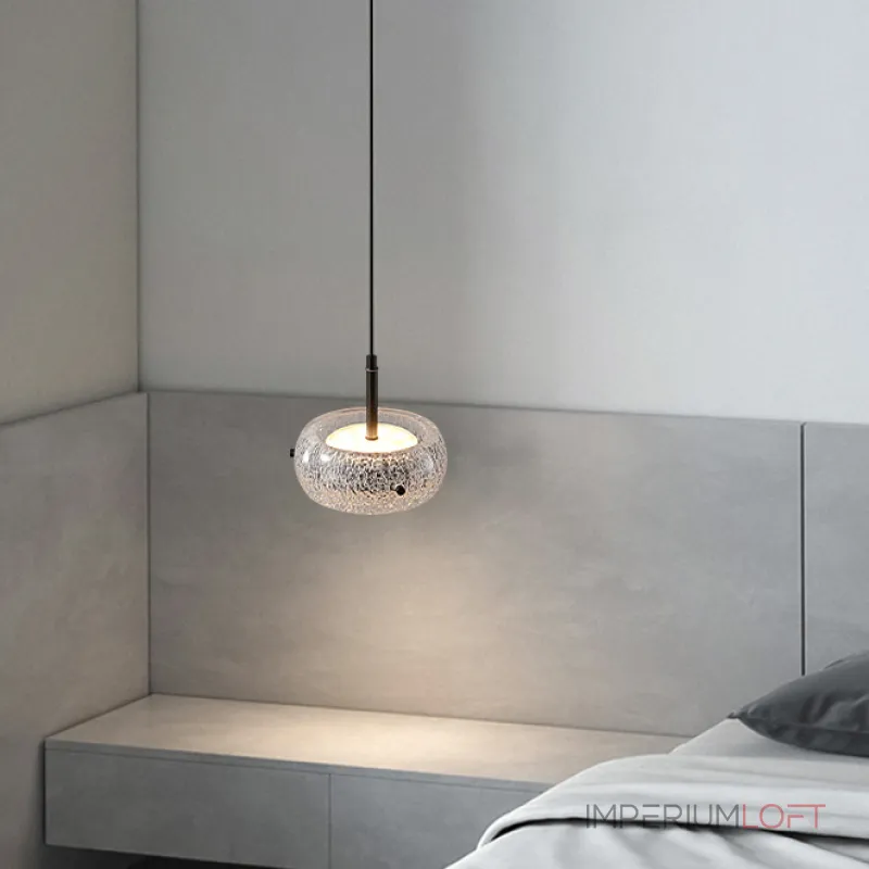 Светодиодный светильник с прозрачным фактурным плафоном и двунаправленным светом EILERT от ImperiumLoft