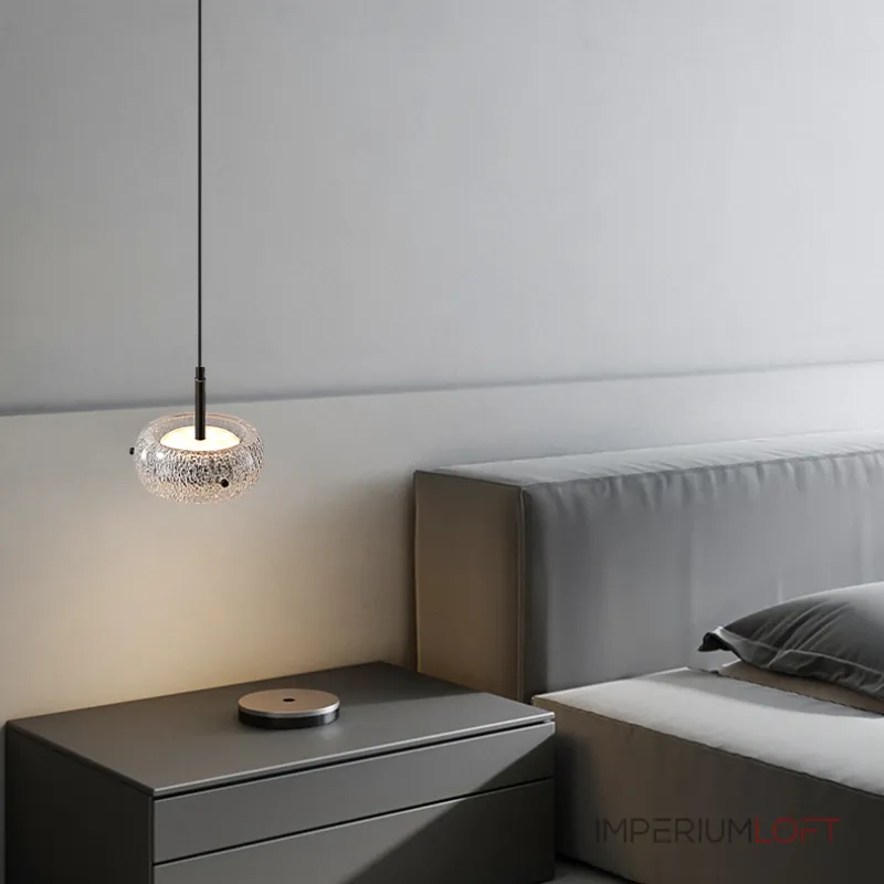 Светодиодный светильник с прозрачным фактурным плафоном и двунаправленным светом EILERT от ImperiumLoft